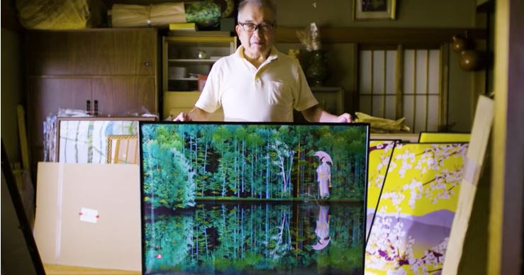 Artista japonês de 77 anos "pinta" paisagens incríveis no Excel