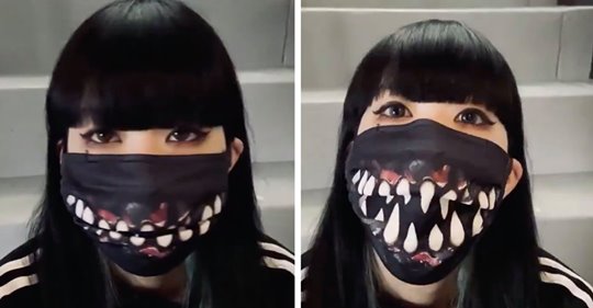 "Creature Face Mask": nova máscara assustadora que tem dentes