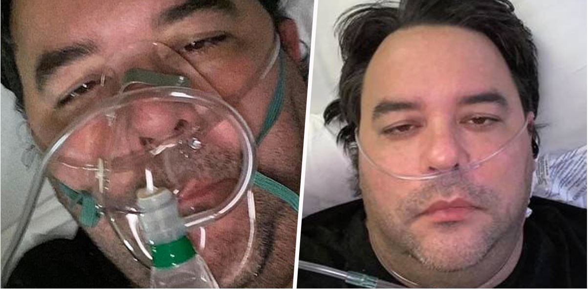 Pai com coronavírus luta pela vida no hospital depois do seu filho ter ido sair com amigos sem máscara