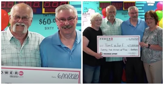 Homem vence a lotaria e cumpre promessa que tinha feito há décadas de dividir o prémio com um amigo