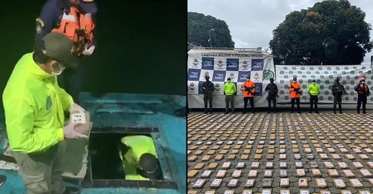 "Submarino de droga" que carregava 15 milhões de euros em cocaína é interceptado pelas autoridades