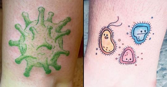 As pessoas estão a fazer tatuagens relacionadas com a COVID-19 para se "protegerem do vírus"