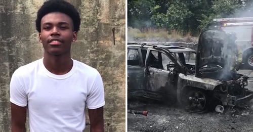 Adolescente herói salva uma mãe e os 3 filhos de um carro a arder
