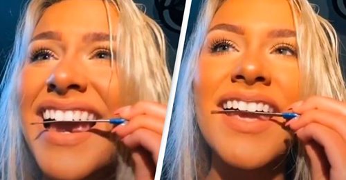 TikTokers aderiram à tendência de limar os próprios dentes