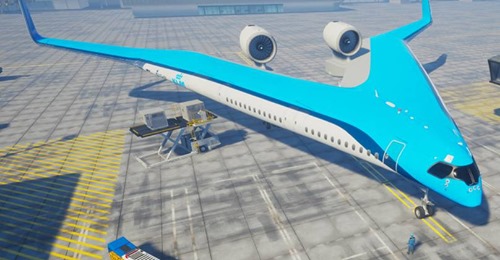 Novo protótipo de avião em formato de V realizou o seu primeiro voo