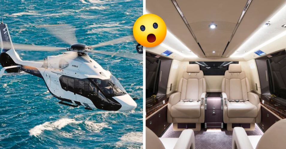 Este helicóptero vale 14 milhões de dólares e parece-se com um hotel de luxo