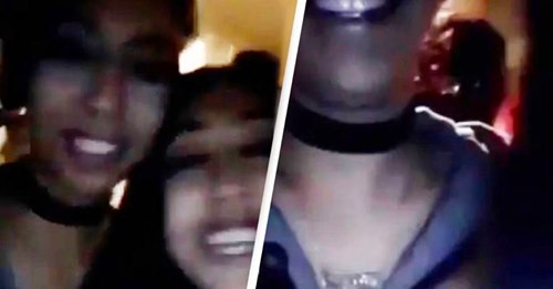Mulher vê "demónio" escondido atrás da sua amiga em vídeo bizarro