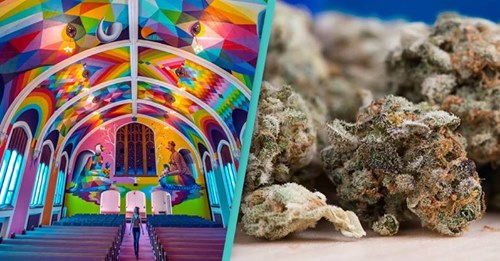 Sabias que existe uma Igreja Internacional de Cannabis e que o seu interior é incrível?
