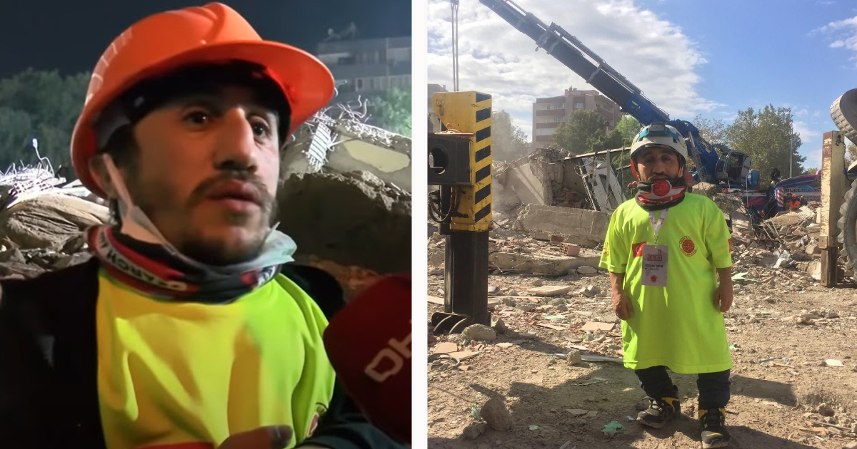 Anão salva vítimas de um terramoto na Turquia