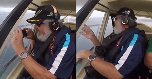Telemóvel de um homem sobrevive à queda de um avião e filma o percurso inteiro