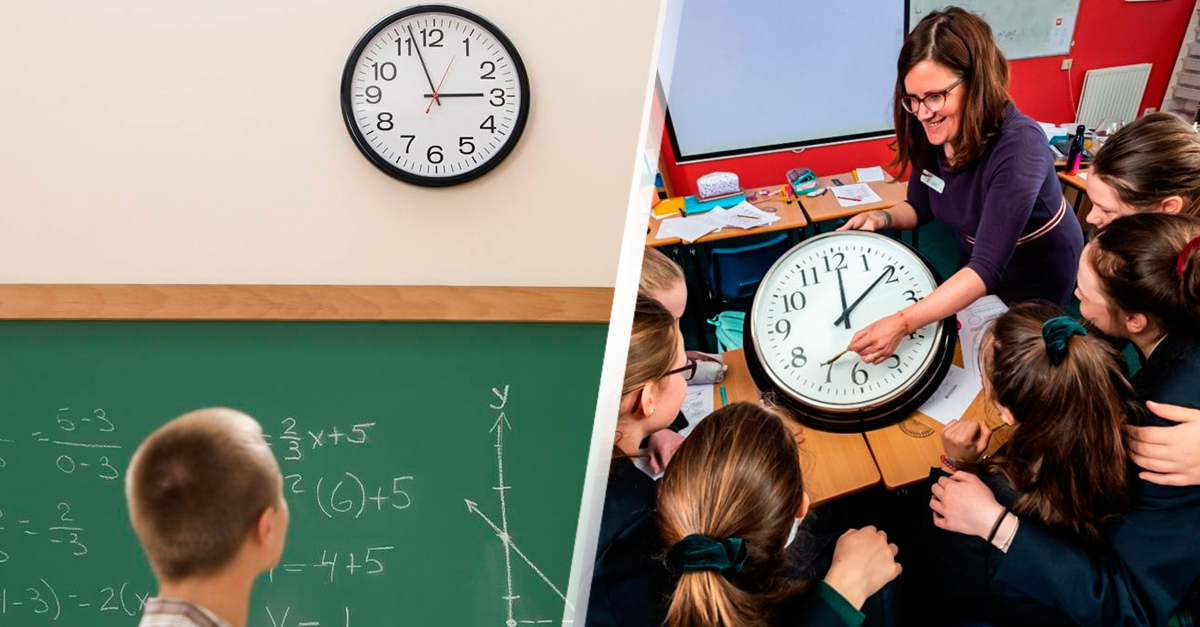 Escolas substituem relógios analógicos por digitais porque os seus alunos não sabiam ver as horas
