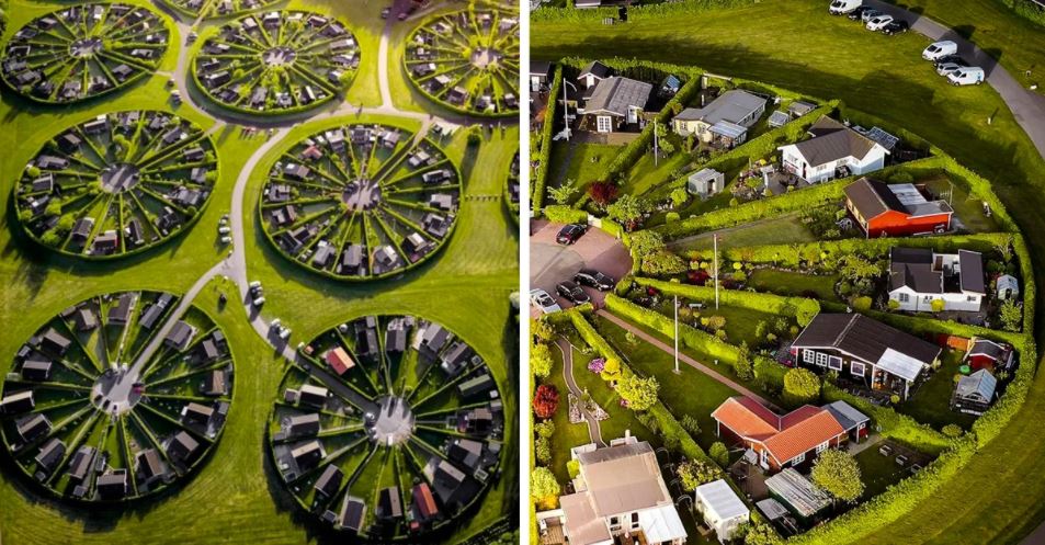 Os jardins circulares da Dinamarca, um lugar que parece que foi desenhado por extraterrestres