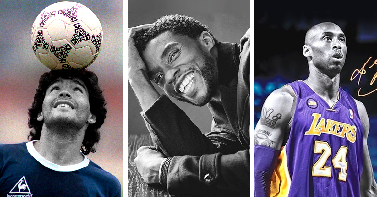 25 grandes personalidades do entretenimento e desporto que faleceram em 2020