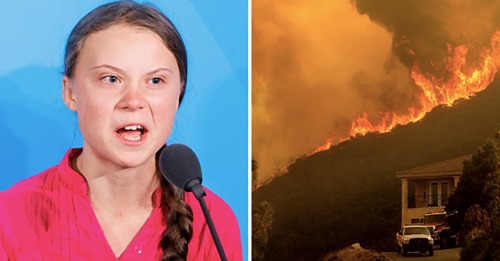 Greta Thunberg apela à 'mudança', uma vez que a NASA declara o ano 2020 como o ano mais quente de que há registos