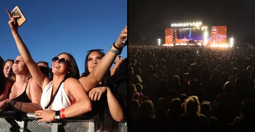 Pessoas vão ao maior concerto desde o início da pandemia