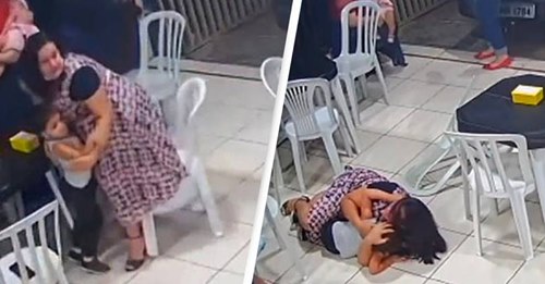 Mãe grávida atira-se para cima do filho para o proteger de um tiroteio