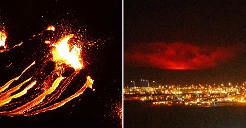 Vulcão na Islândia entra em erupção pela primeira vez em 6000 anos