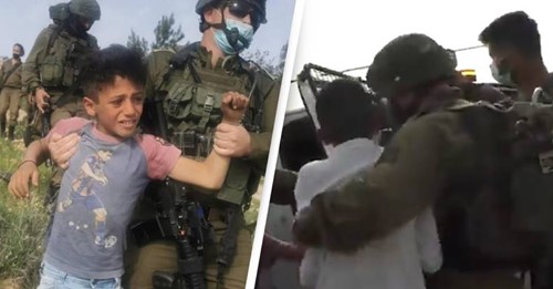 Soldados israelitas prendem crianças palestinianas por "apanharem vegetais"