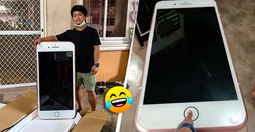Homem compra iPhone 7 pela internet, não leu bem e recebeu uma mesa em forma de telemóvel