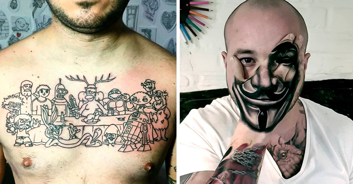15 pessoas que fizeram a tatuagem errada com o tatuador certo
