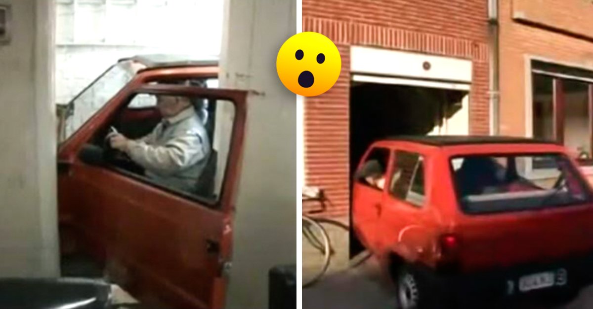 Homem ensina-te a estacionar um carro numa garagem minúscula