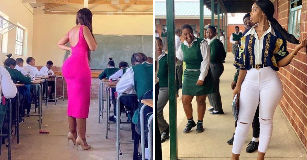 9 fotografias da professora gostosa criticada pelas roupas que utiliza na sala de aula
