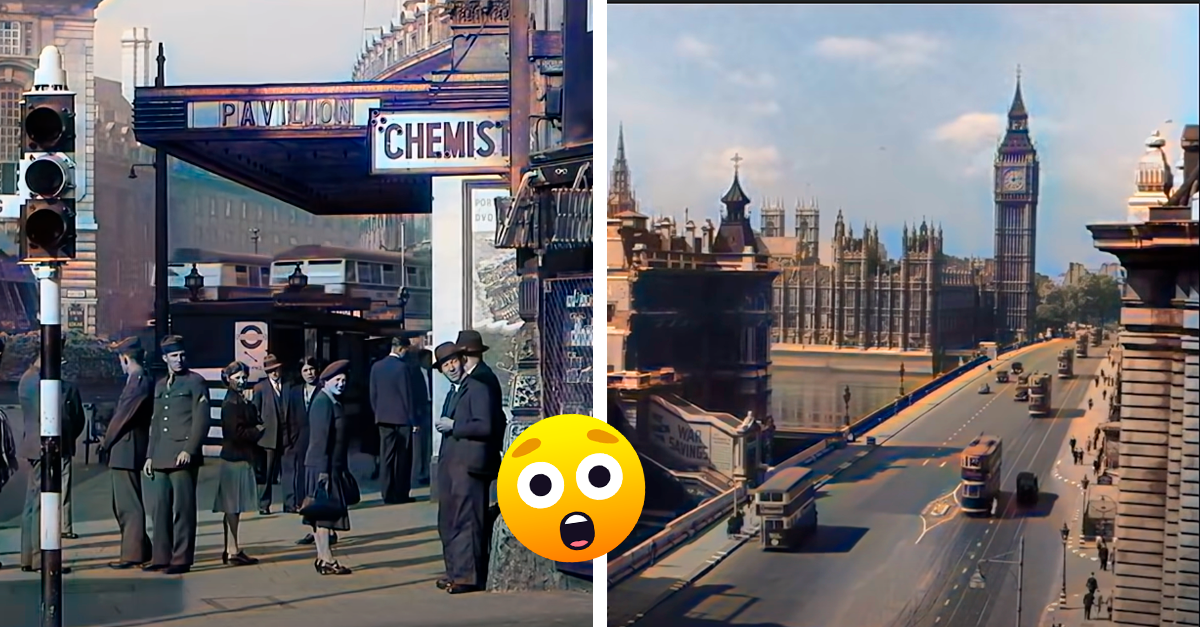 Vídeo impressionante mostra Londres a cores durante a Segunda Guerra Mundial
