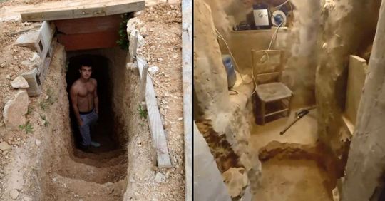 Adolescente escava uma caverna no jardim durante seis anos