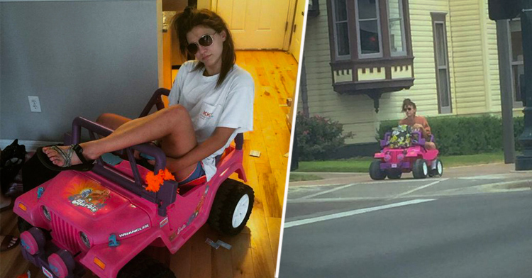Estudante conduz Jeep da Barbie até à Universidade depois de ter perdido a carta por ter conduzido alcoolizada