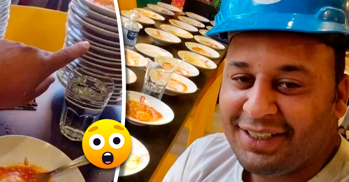 Homem come 15 pratos de massa em restaurante com regime "All You Can Eat" e é expulso do mesmo