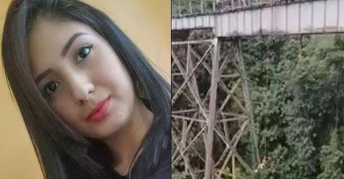Mulher morre a fazer bungee jumping quanto saltou da ponte sem corda por engano