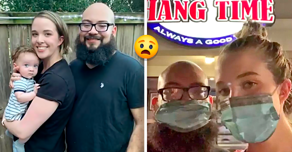 Pais metem máscara para proteger o seu filho antes de entrar em restaurante no Texas e o proprietário expulsa-os