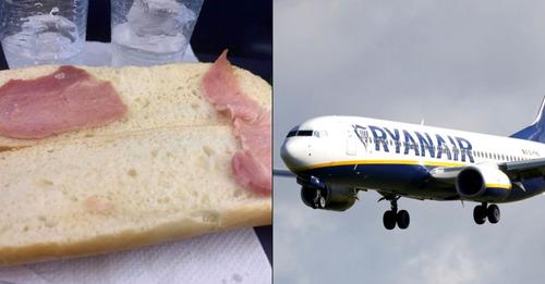 Mulher compra a sandes de bacon "mais m*rdosa do mundo" num voo da Ryanair