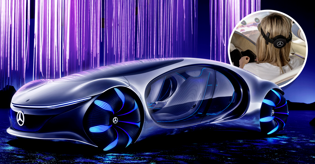 Mercedes apresenta um incrível automóvel futurista que pode ser controlado com o cérebro