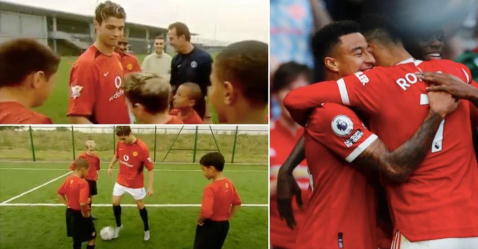 Vídeo de Cristiano Ronaldo a ensinar fintas a um Jesse Lingard com 10 anos de idade torna-se viral