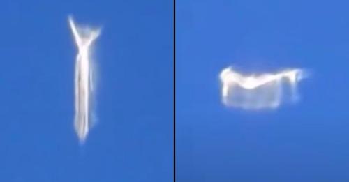 Passageiro de avião filma "OVNI que muda de forma"