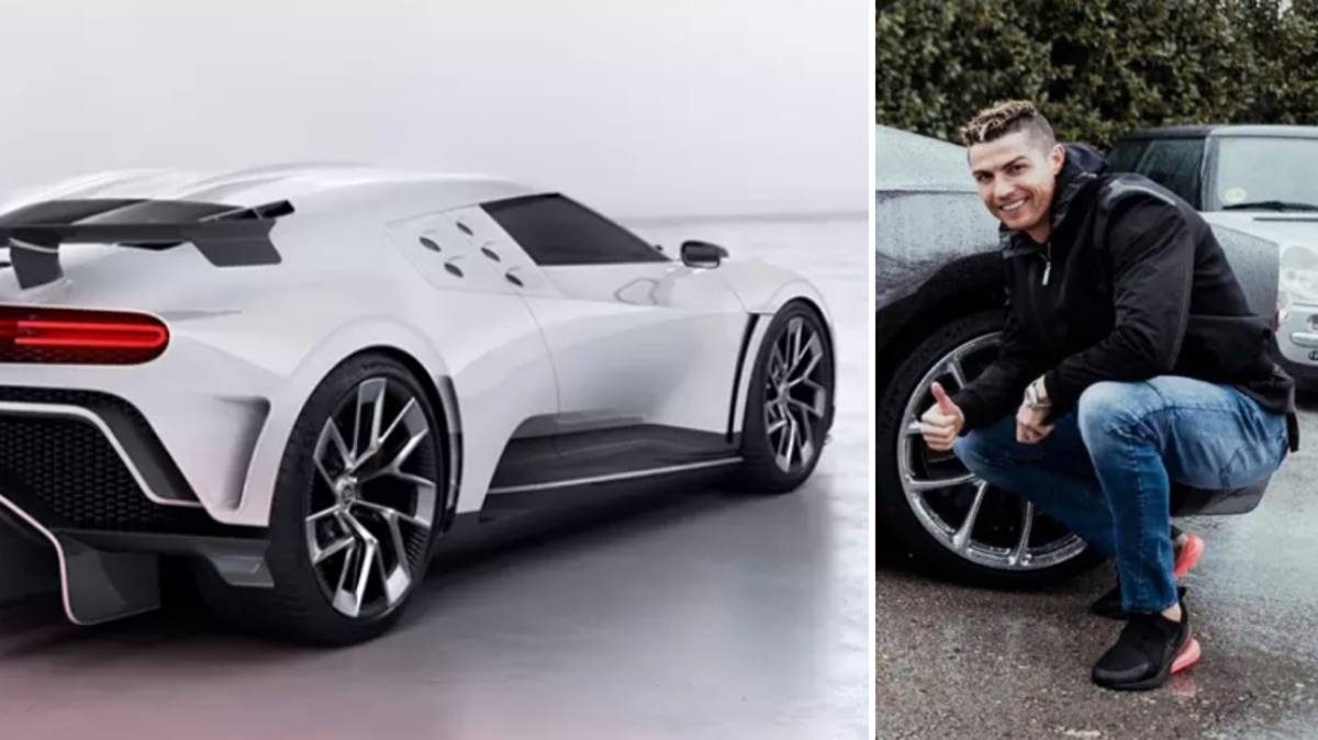 Cristiano Ronaldo gastou 9.5 milhões de euros em edição limitada do Bugatti Centodieci, sendo que só foram produzidos 10