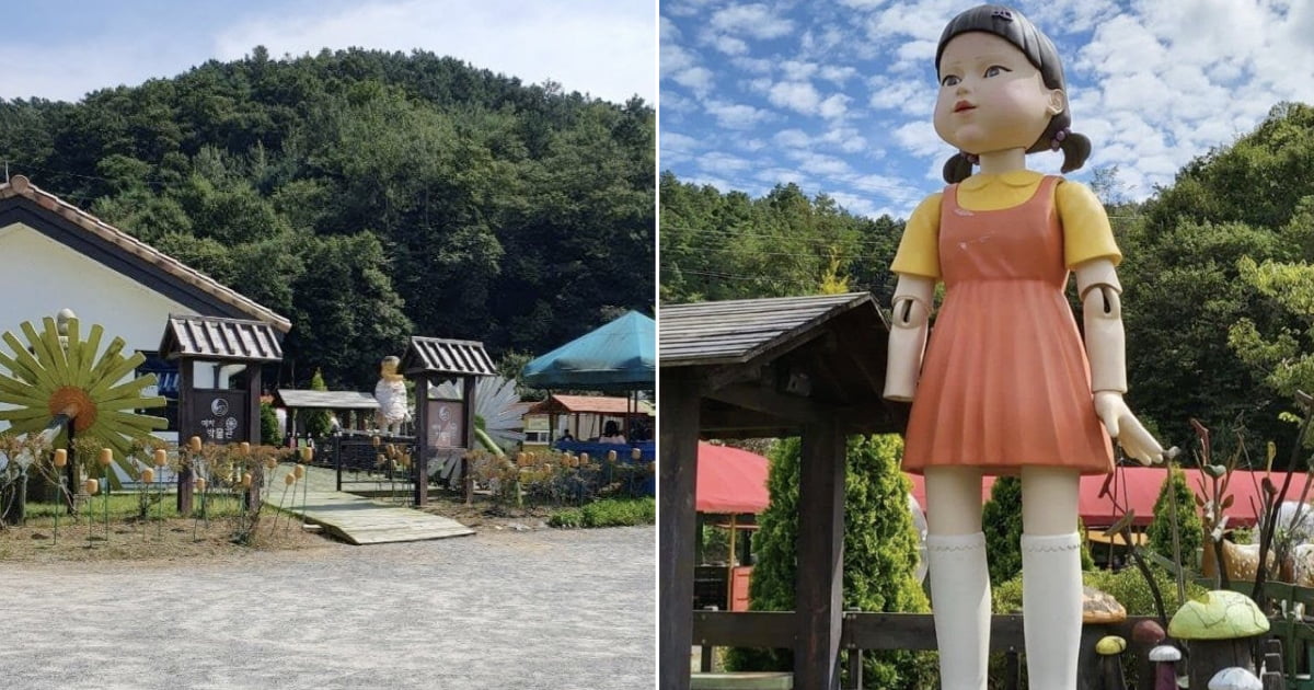A boneca bizarra de Squid Game pertence a uma vila da Coreia do Sul