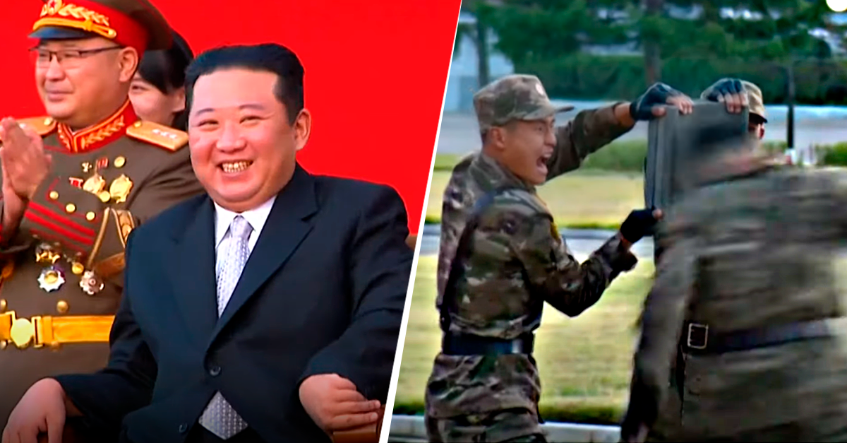 Soldados na Coreia do Norte partem tijolos com a cabeça para impressionar Kim Jong-un