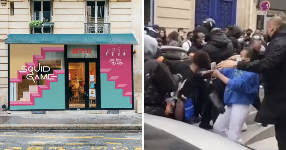 Rixa é despoletada na abertura de uma loja de Squid Game em Paris