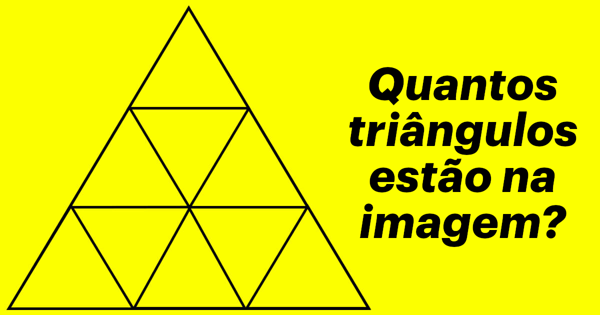 Desafio: Quantos triângulos consegues ver nesta imagem?