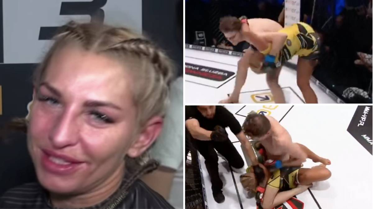 Lutadora do sexo feminino destruída por adversário do sexo masculino em combate controverso de MMA
