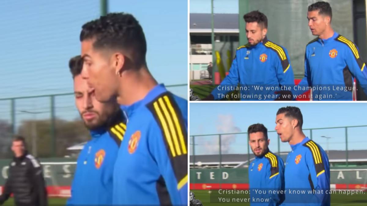 Vídeo mostra Cristiano Ronaldo a fazer discurso motivacional a Alex Telles à frente das câmaras