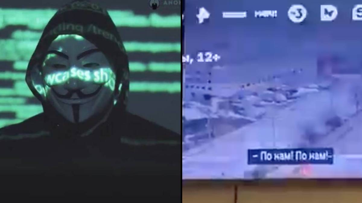 Anonymous hackeiam televisões e serviços de streaming da Rússia para transmitir vídeos da guerra