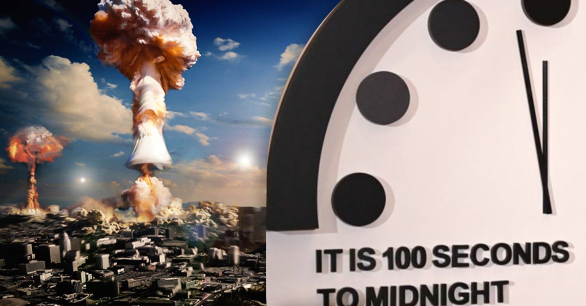 De acordo com o "Relógio do Apocalipse", estamos mais perto do que nunca do fim do mundo