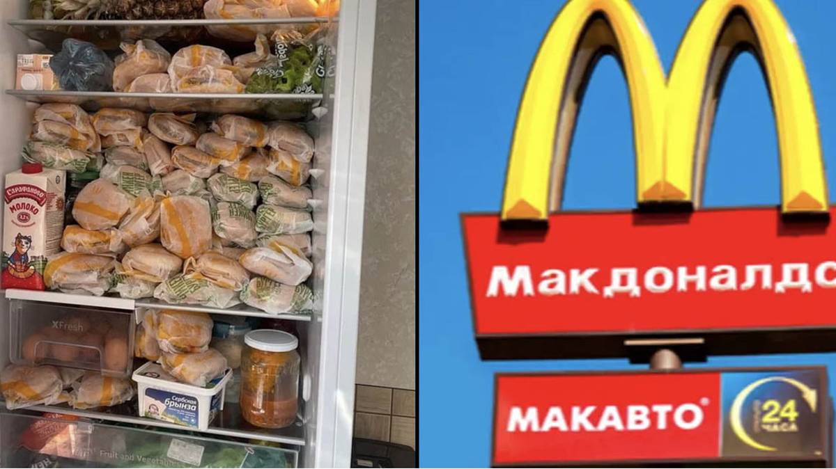 Homem mostra todo o seu armazenamento absurdo de McDonald's, depois da cadeia ter fechado portas na Rússia