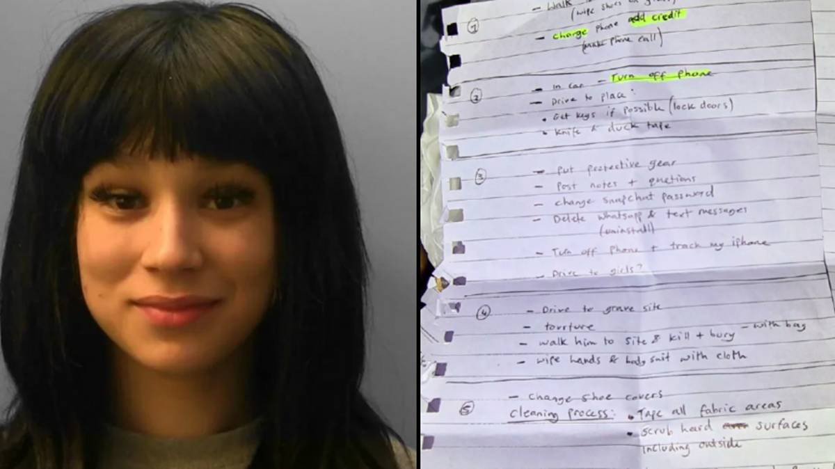 A lista absurda da rapariga de 18 anos que planeou assassinar o seu namorado