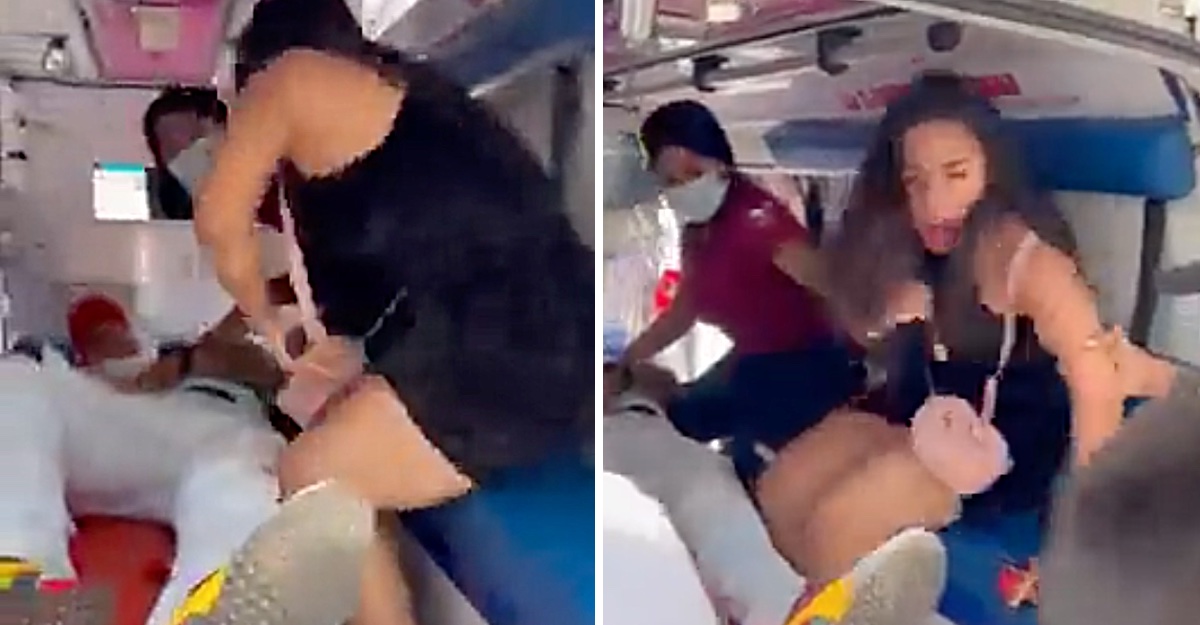 Mulher invade ambulância onde ia o seu namorado para o obrigar a revelar a palavra-passe do seu telemóvel